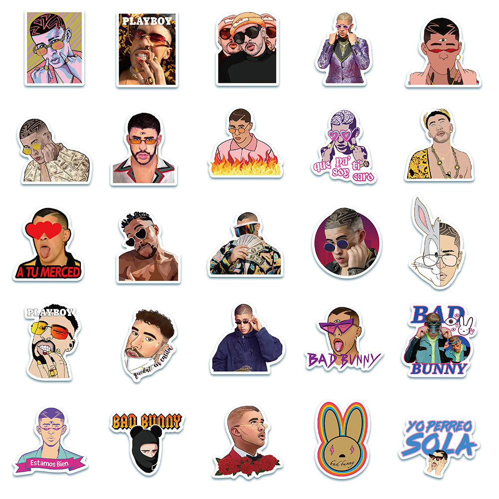 50pcs Bad Bunny 2 Stickers