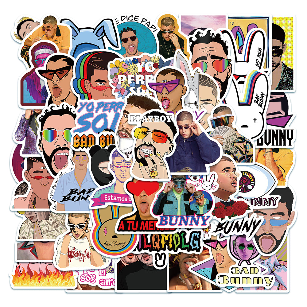 50pcs Bad Bunny 2 Stickers