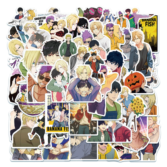 50pcs Banana Fish 2 Stickers