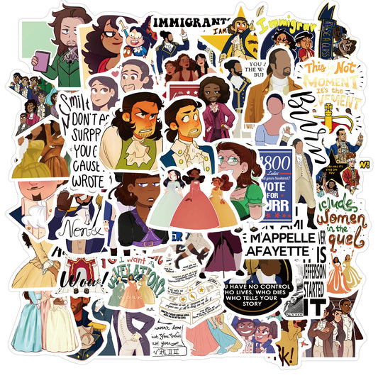 50pcs Hamilton 2 Stickers