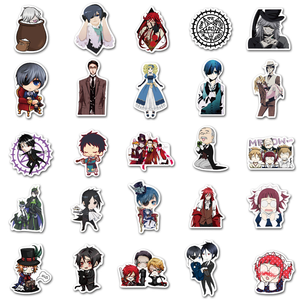 50pcs Black Butler 2 Stickers – AU Sticker World