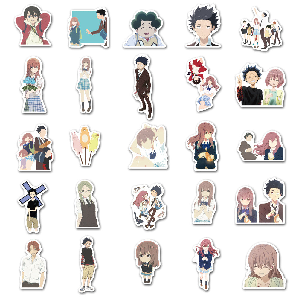 50pcs A Silent Voice Stickers