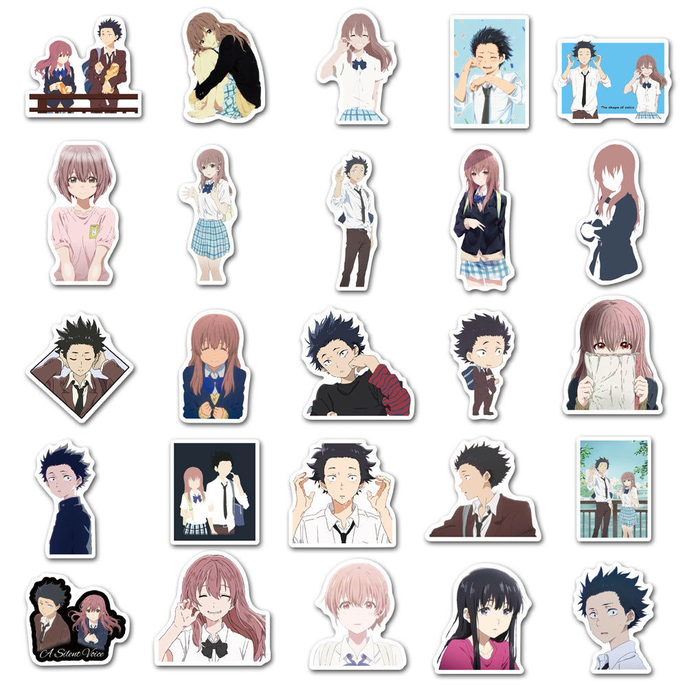 50pcs A Silent Voice Stickers