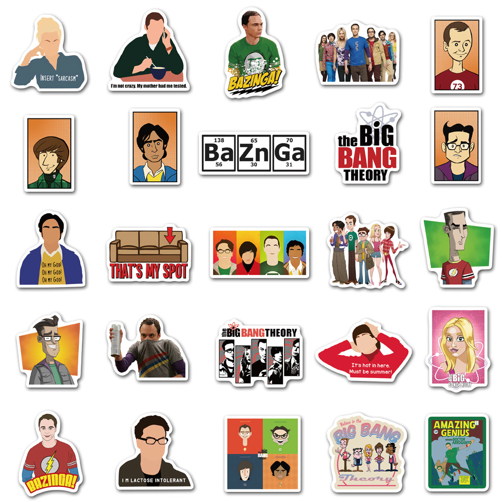 50pcs The Big Bang Theory 2 Stickers