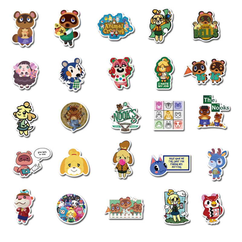 50pcs Animal Crossing Stickers