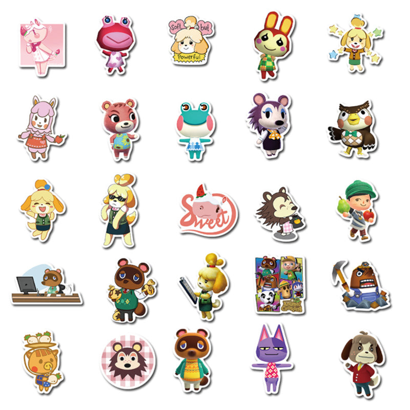 50pcs Animal Crossing Stickers