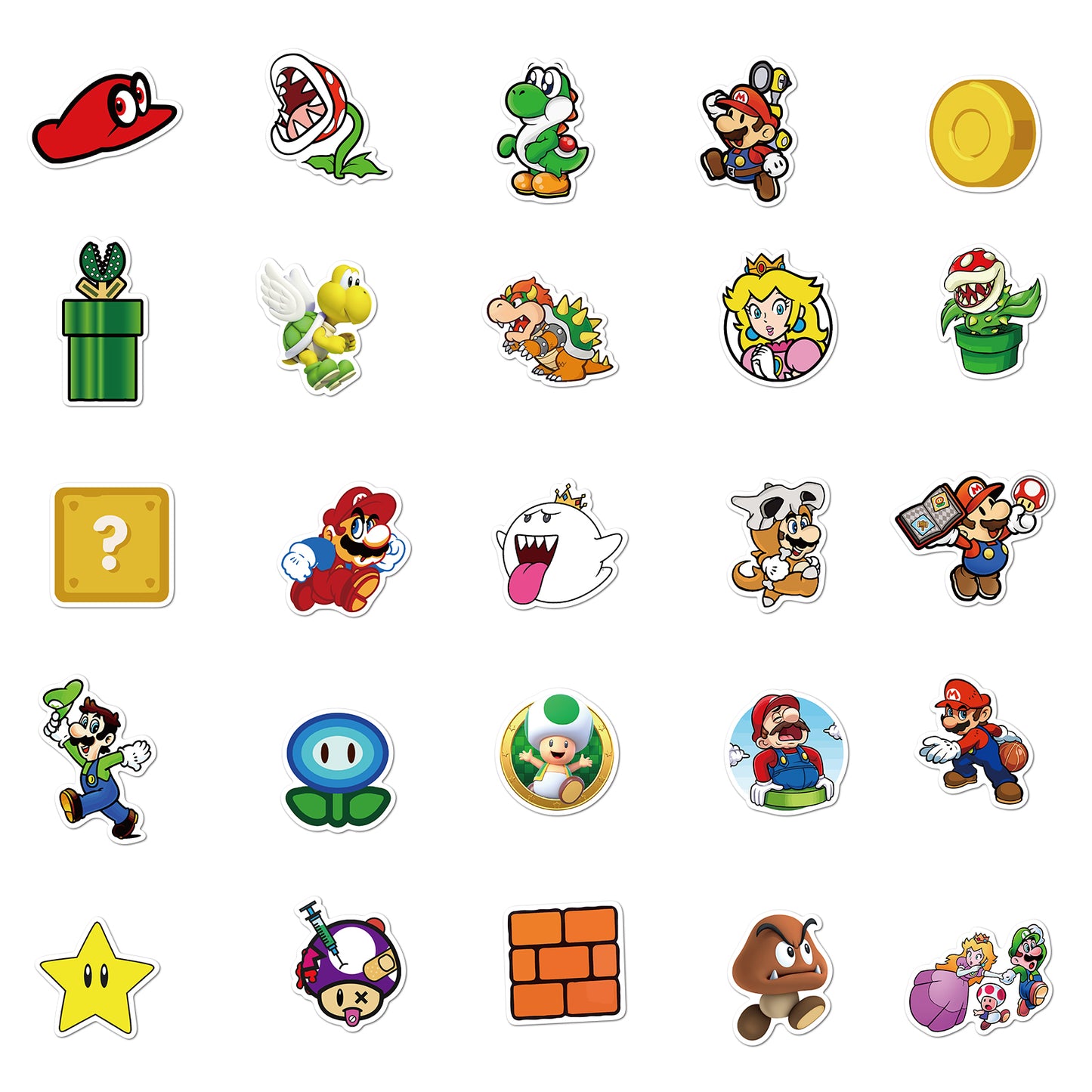 50pcs Super Mario 2 Stickers