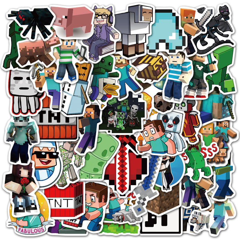 50pcs Minecraft 1 Stickers