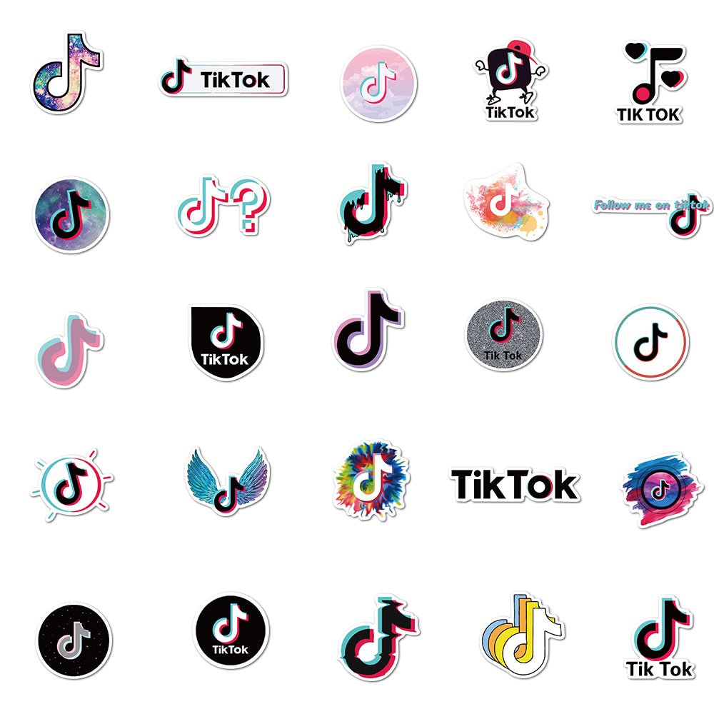 50pcs Tik Tok Stickers AU Sticker World 50pcs Tik Tok Stickers AU Sticker World