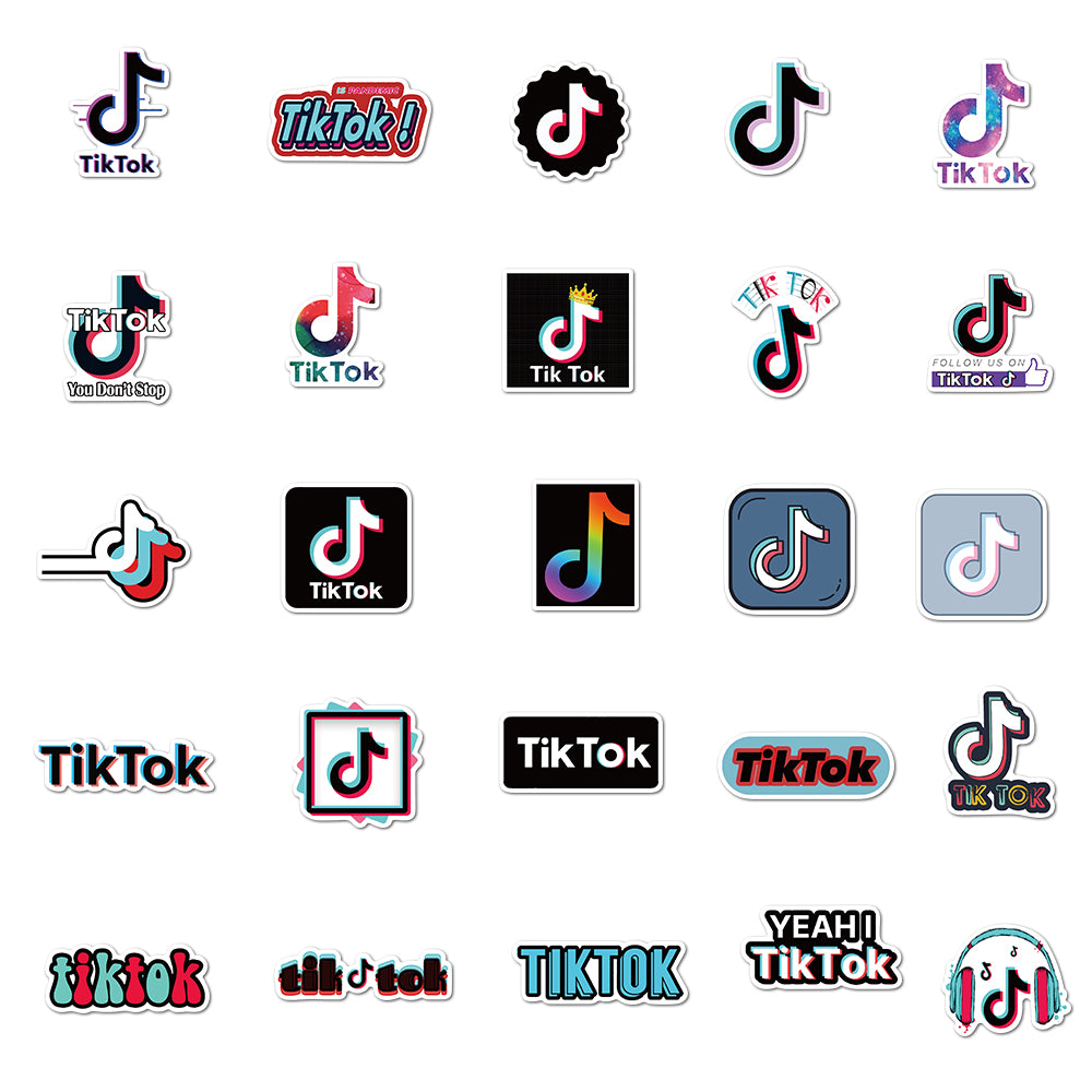 50pcs Tik Tok Stickers – AU Sticker World