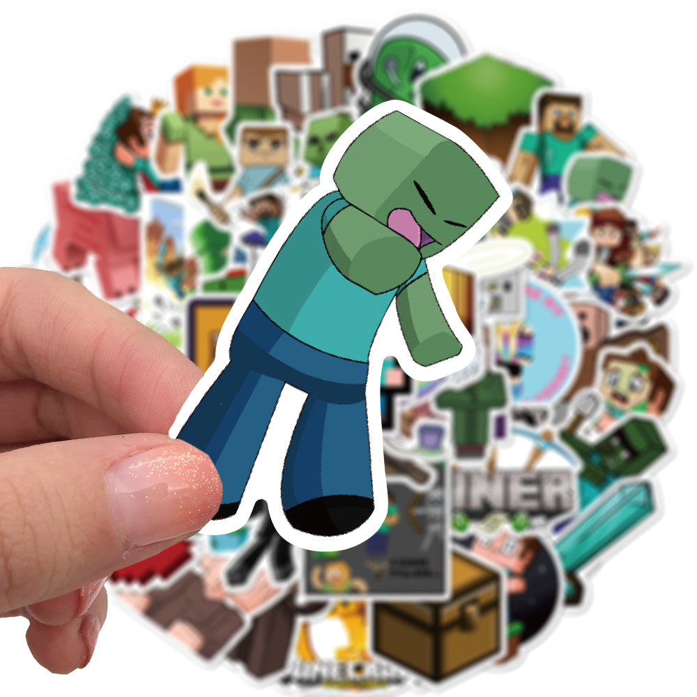 50pcs Minecraft 2 Stickers – AU Sticker World