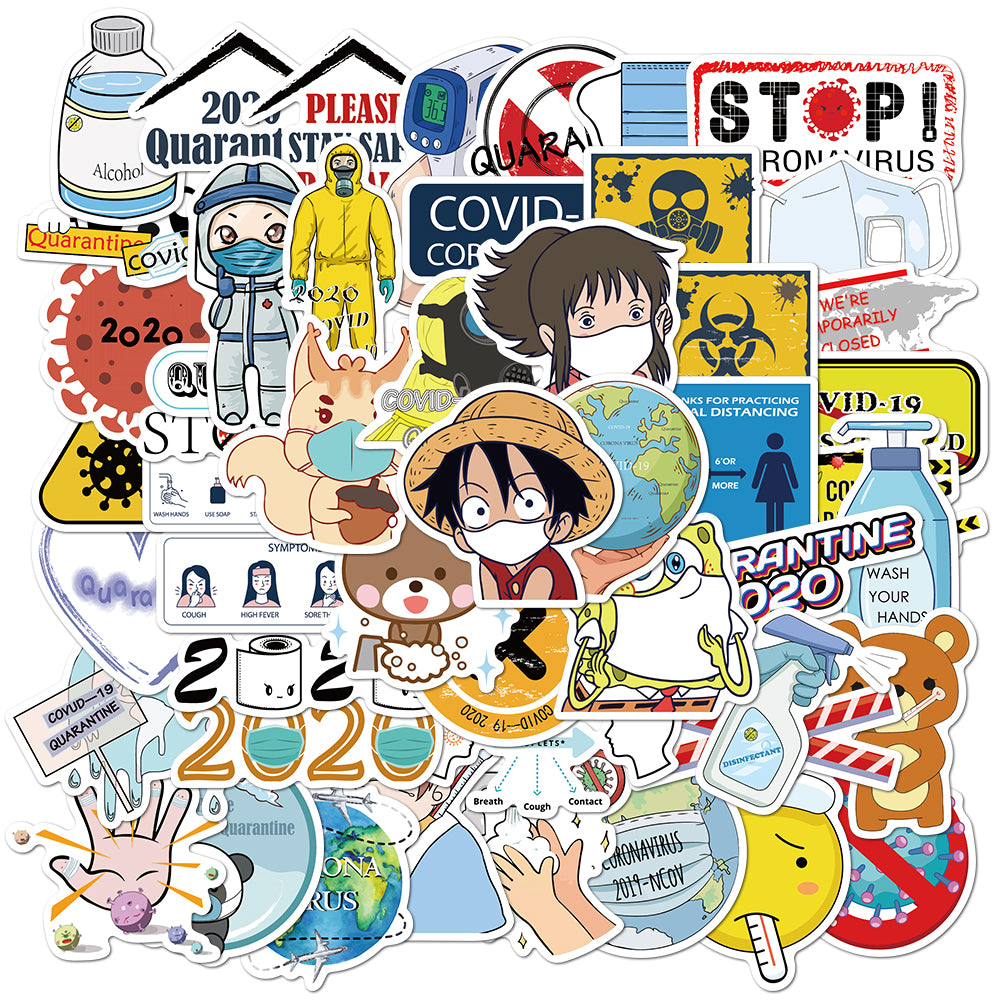 50pcs Stay Safe Healthy Stickers – AU Sticker World