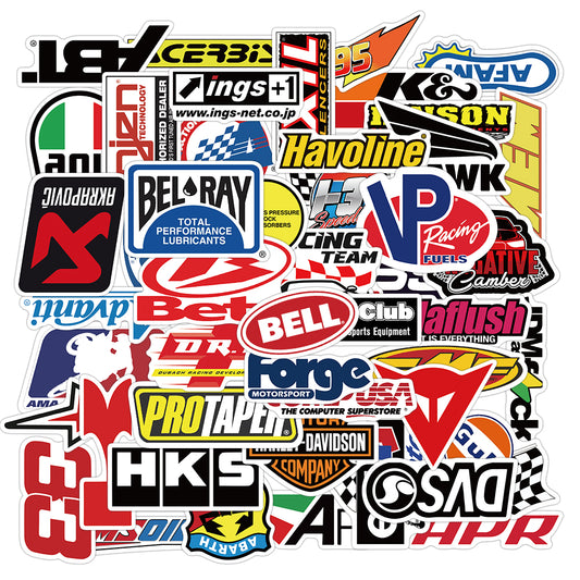 50pcs Racing Car 1 Stickers