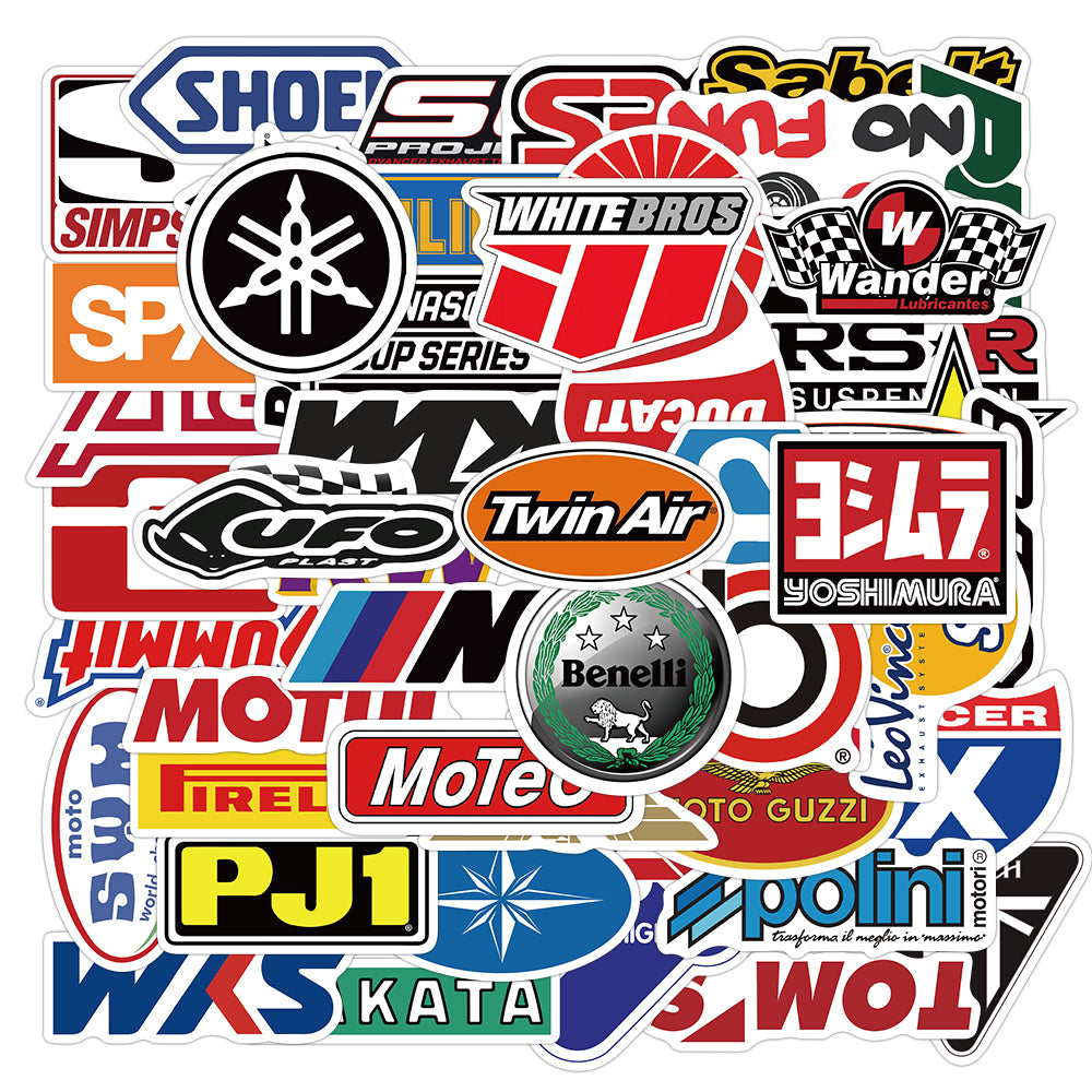 50pcs Racing Car 2 Stickers – AU Sticker World
