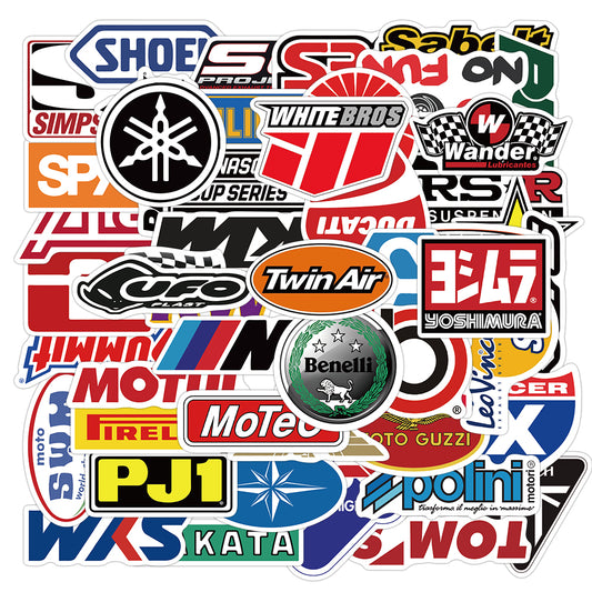 50pcs Racing Car 2 Stickers