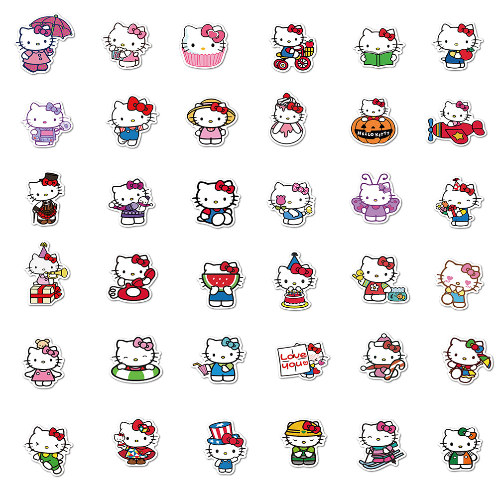 50pcs Hello Kitty 2 Stickers