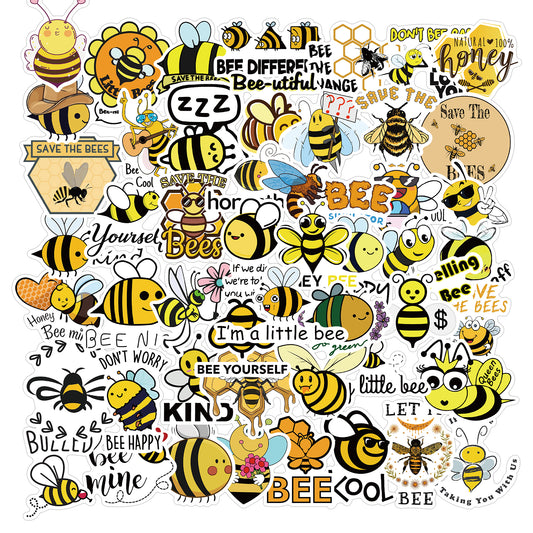 50pcs Bee Stickers