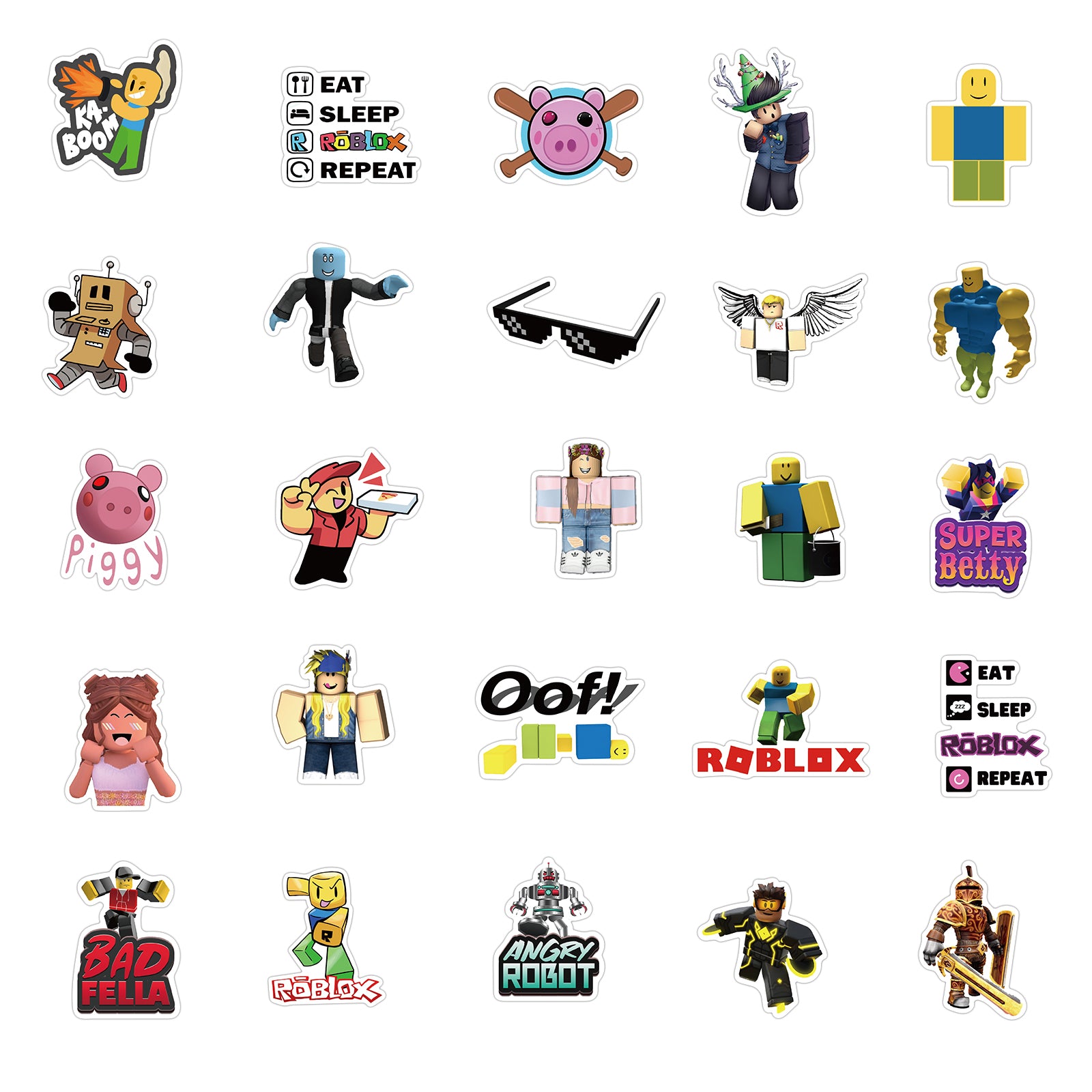 Roblok Sticker 50pcs Roblox 1 Stickers – AU Sticker World