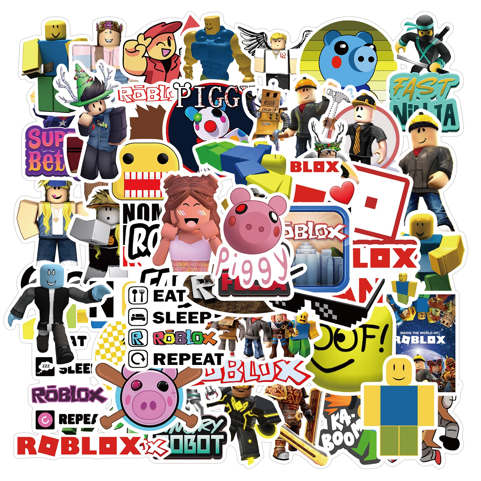 50pcs Roblox 1 Stickers – AU Sticker World