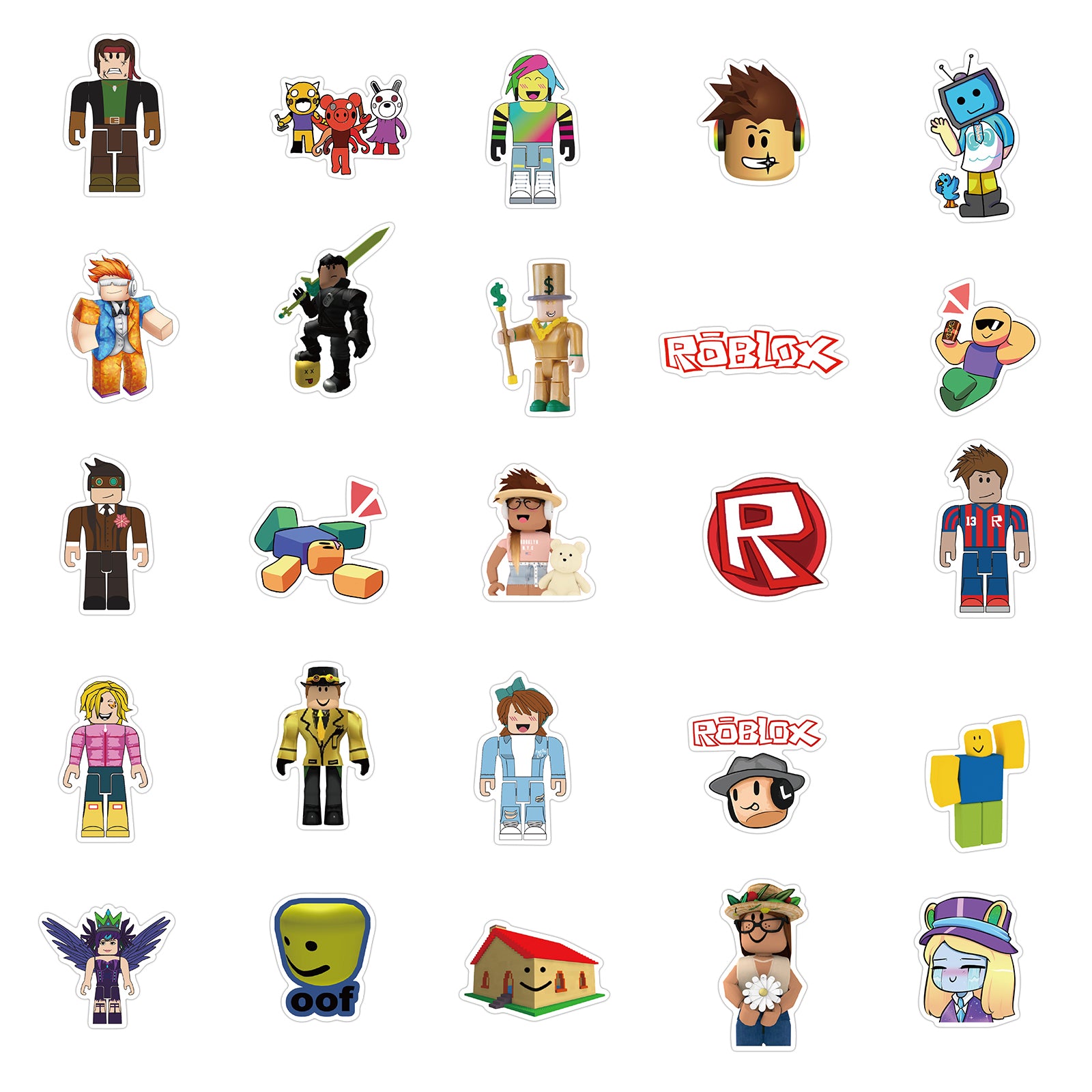 50pcs Roblox 2 Stickers – AU Sticker World
