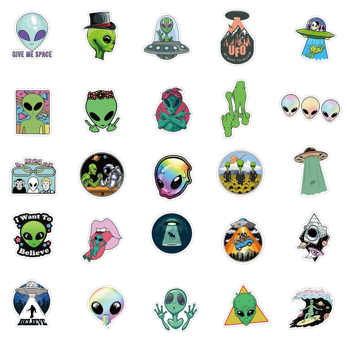 50pcs Alien 2 Stickers