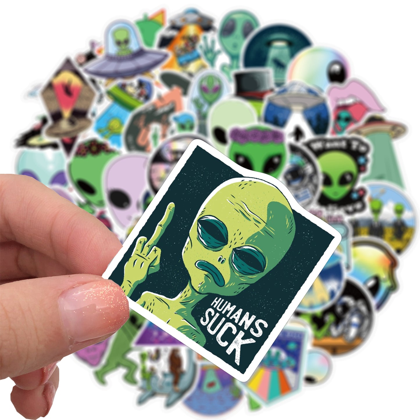 50pcs Alien 2 Stickers