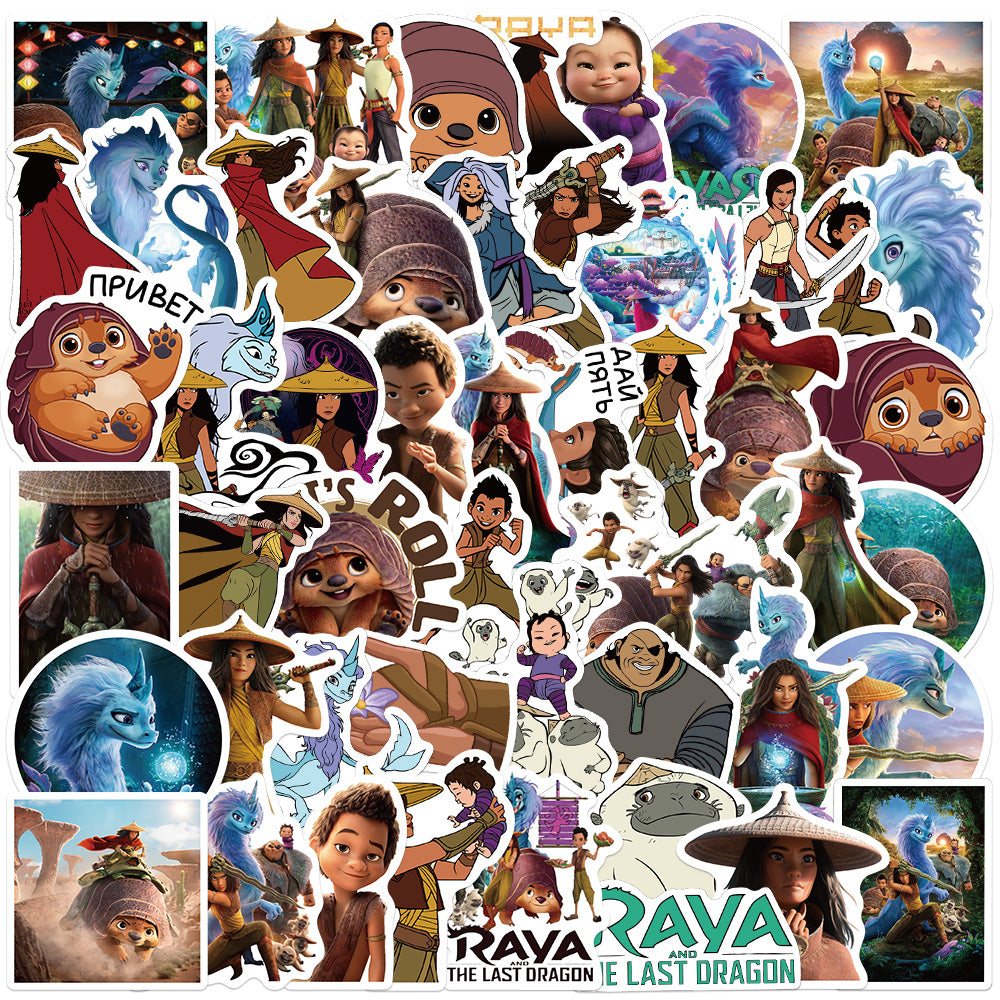 50pcs Raya and the Last Dragon Stickers