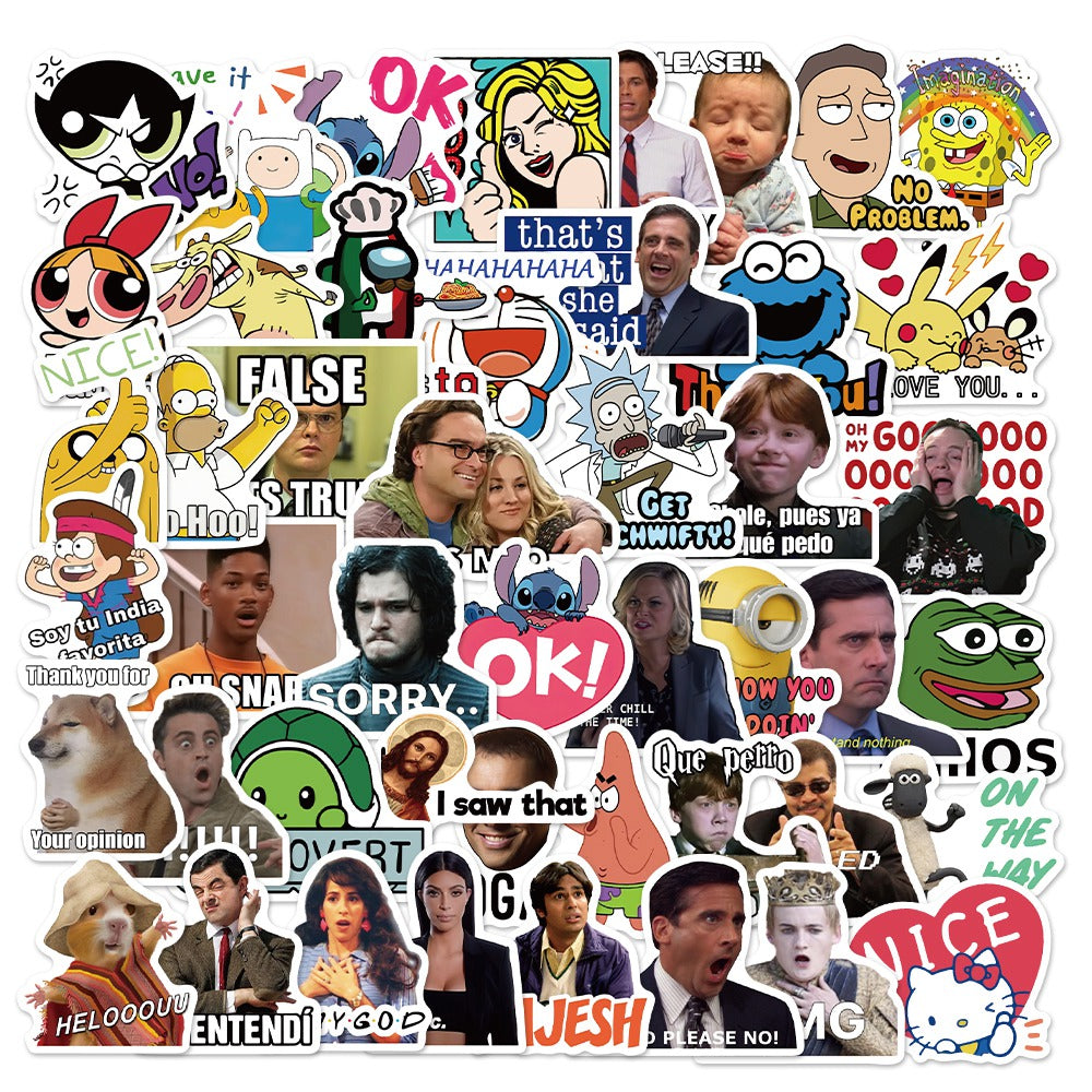 50pcs Whatsapp Emoji Stickers