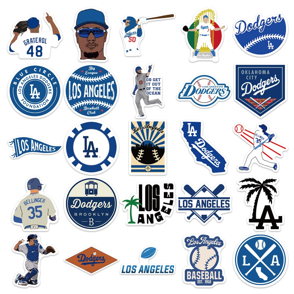 50pcs LA Dodgers Stickers