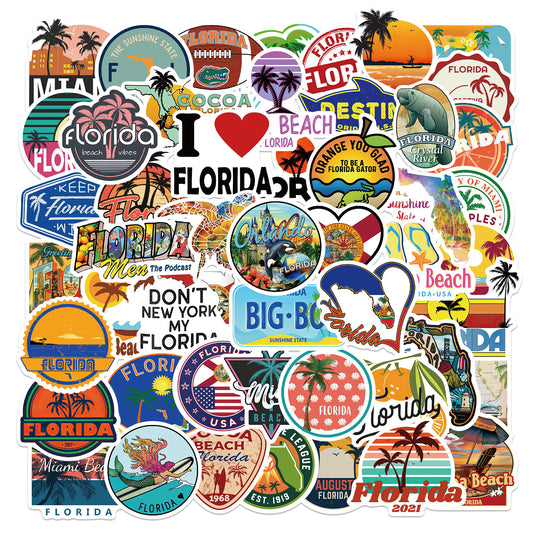 50pcs Florida Stickers