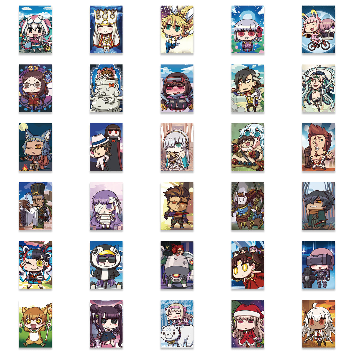 Fate Go Sticker 50pcs Fate Chibi Stickers – AU Sticker World