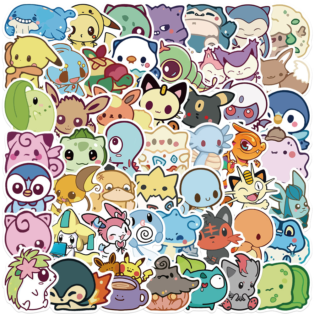 50pcs Pokemon 3 Stickers