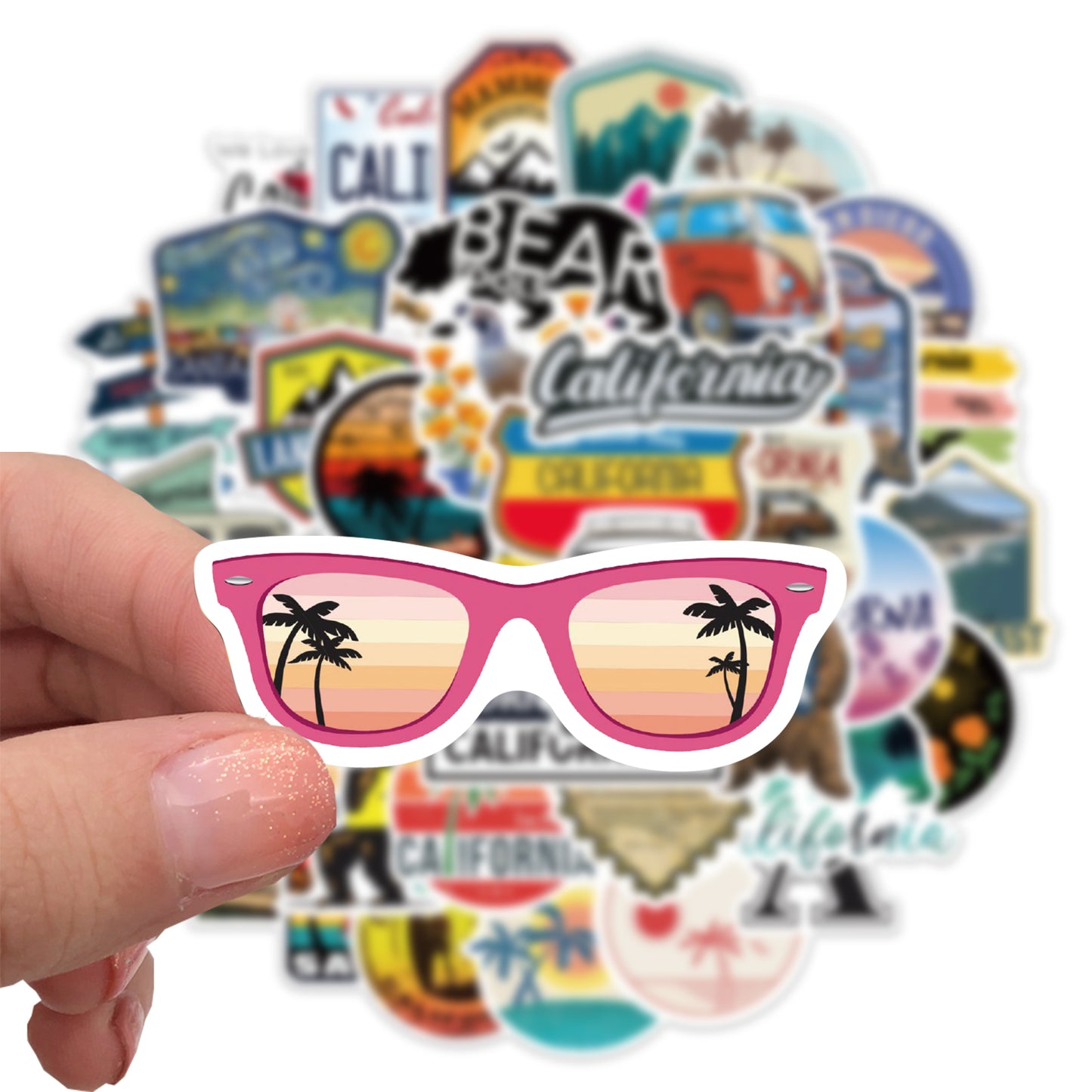 50pcs California 2 Stickers