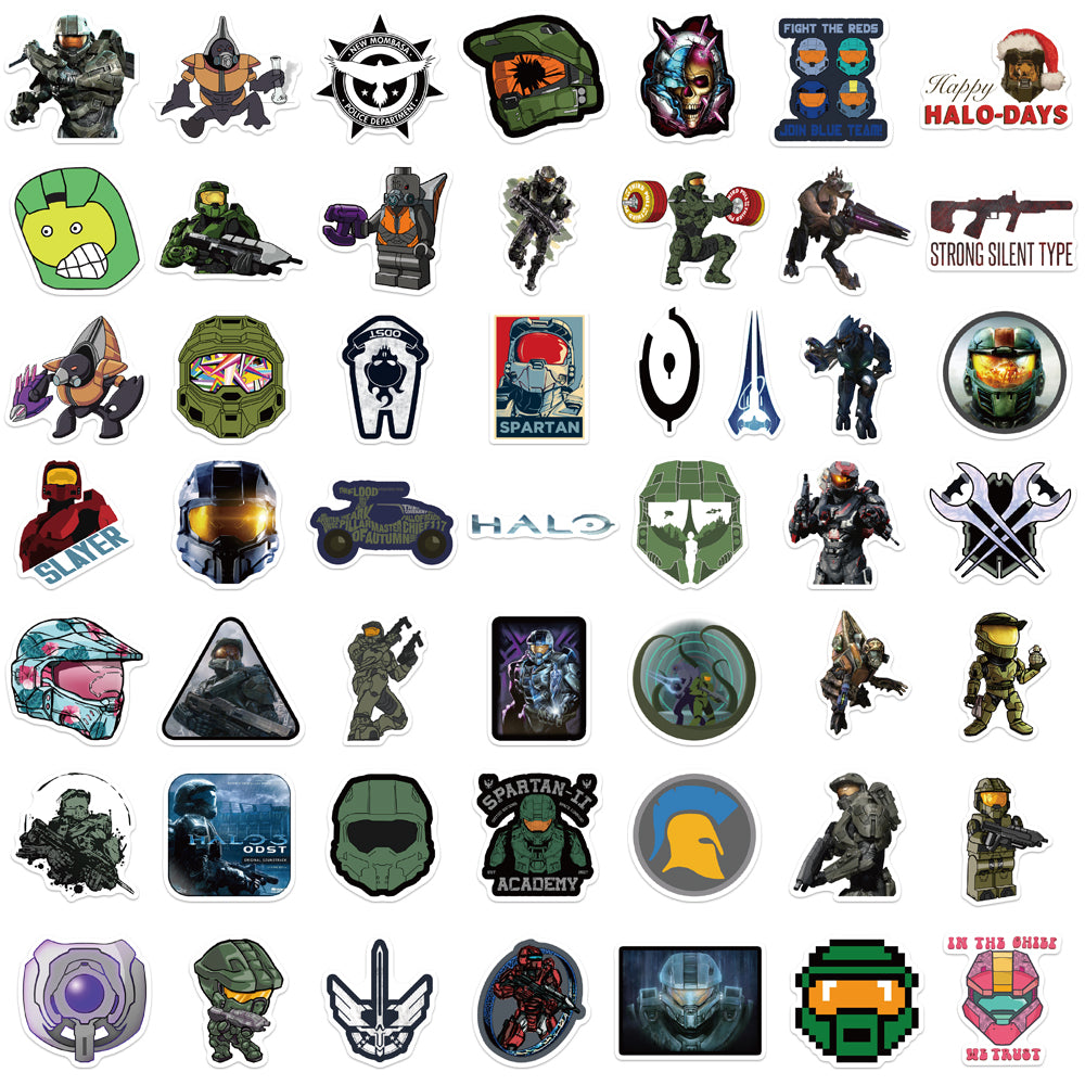 50pcs Halo Stickers