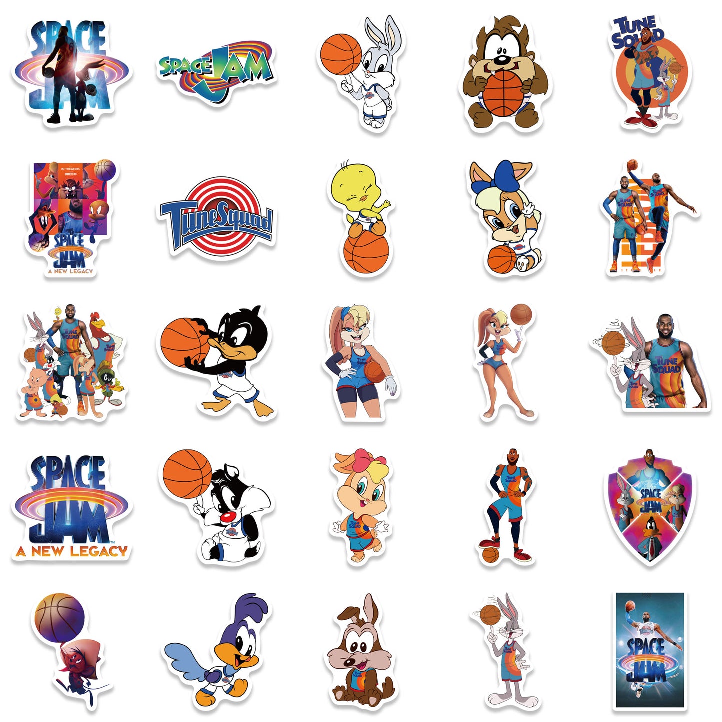 50pcs Space Jam A New Legacy Stickers