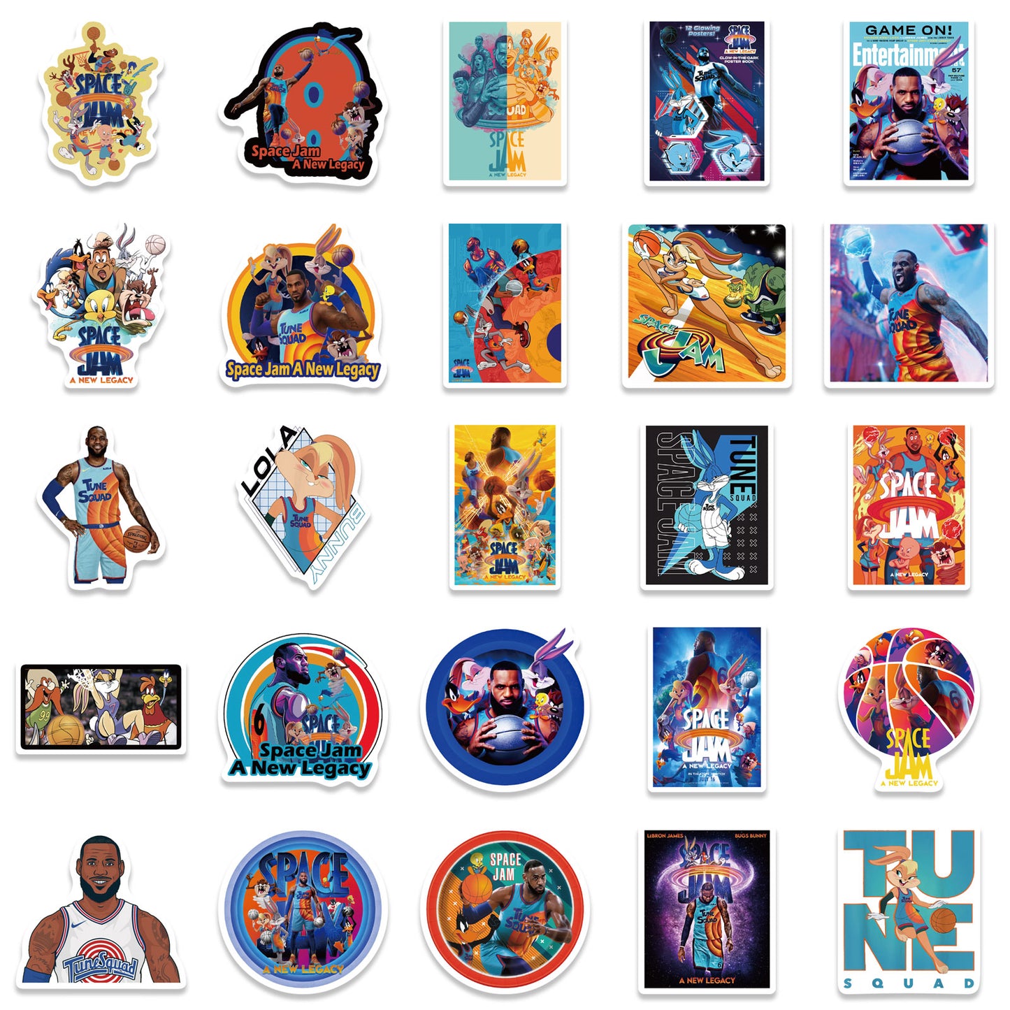 50pcs Space Jam A New Legacy Stickers