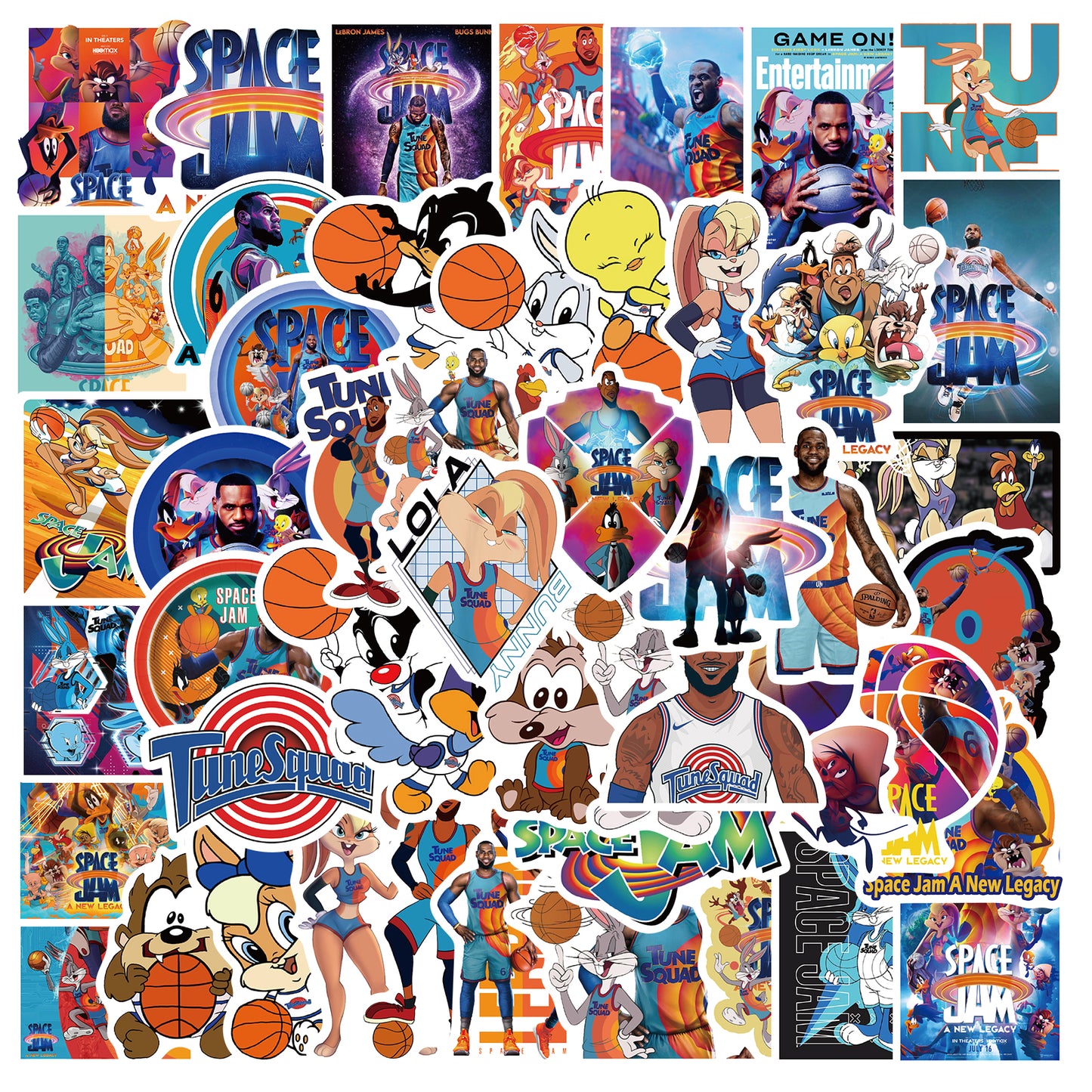50pcs Space Jam A New Legacy Stickers