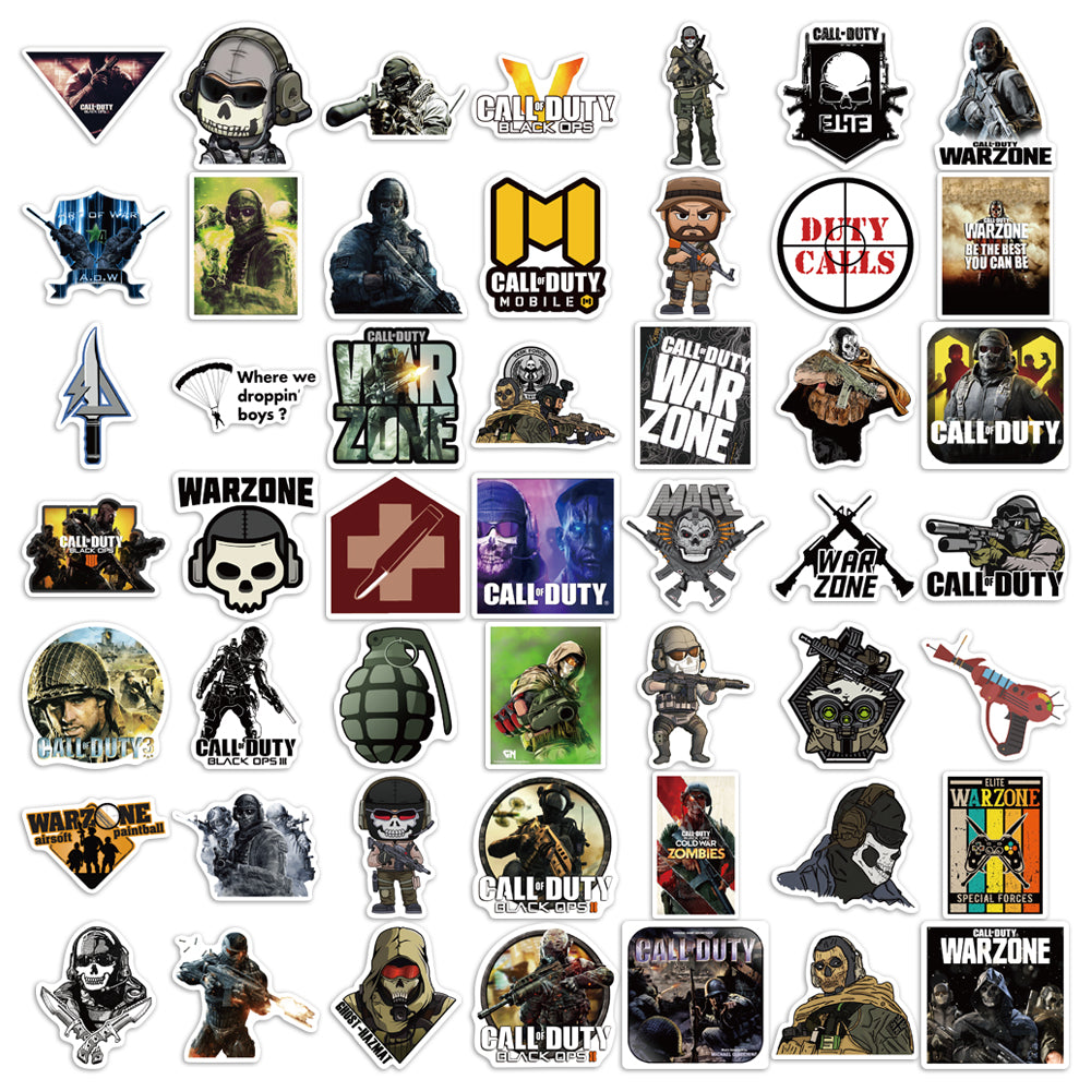 50pcs Call of Duty 2 Stickers – AU Sticker World
