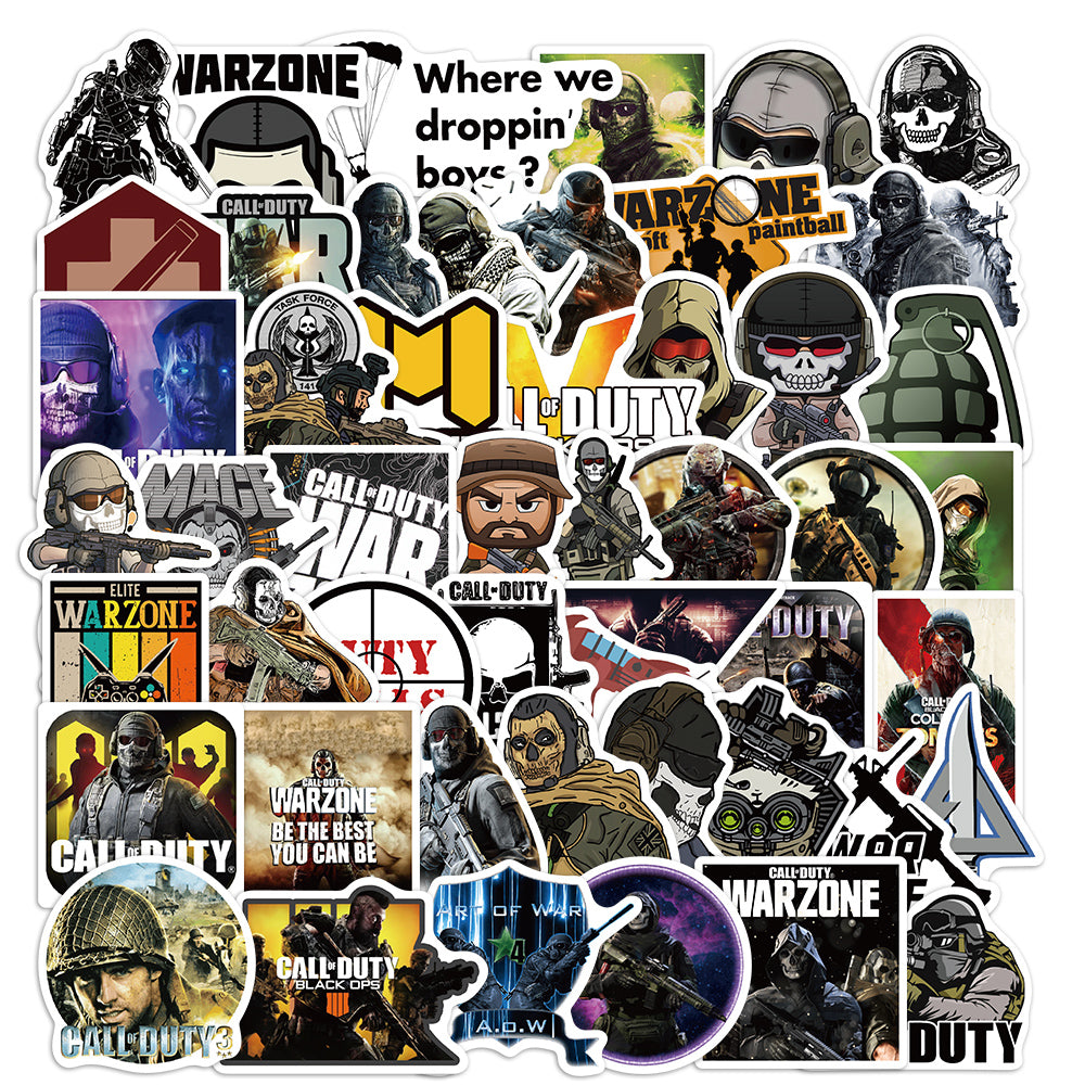 50pcs Call of Duty 2 Stickers