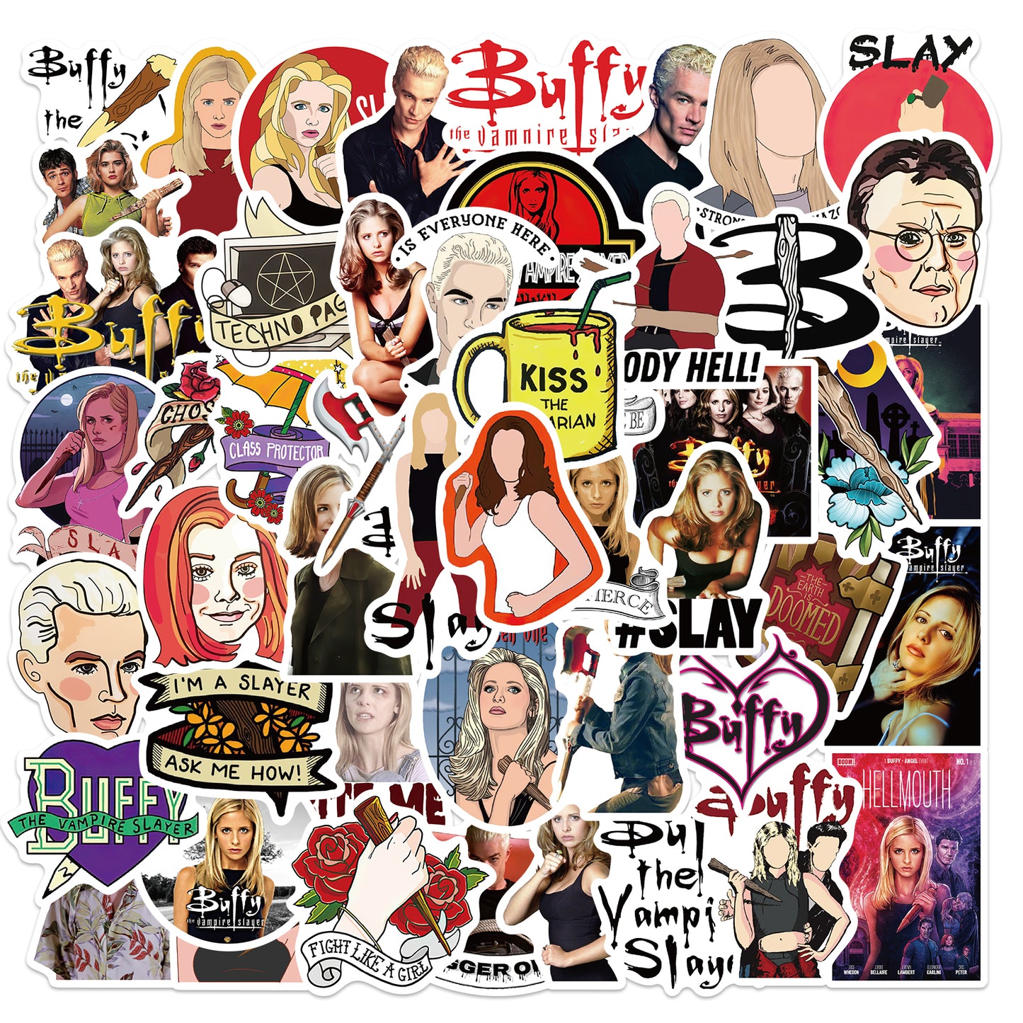 50pcs Buffy The Vampire Slayer Stickers