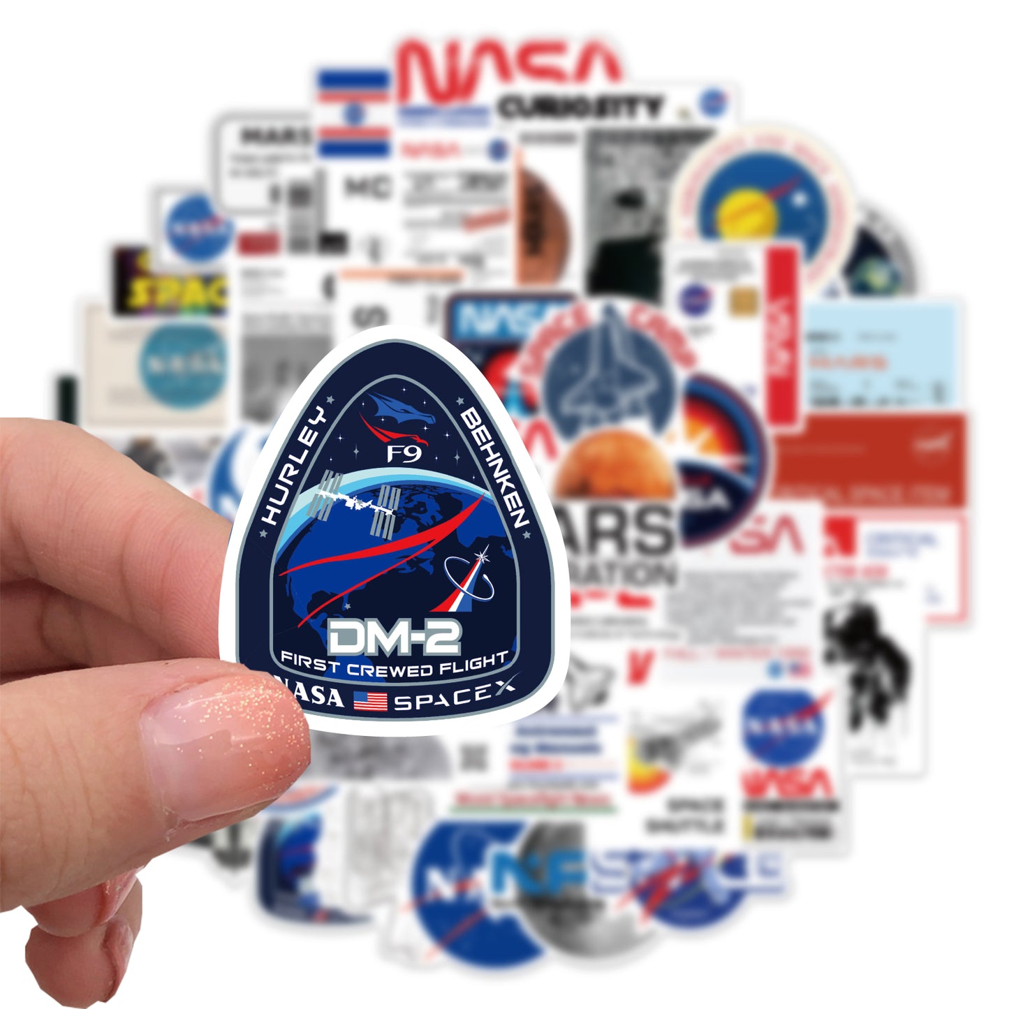 50pcs NASA 4 Stickers