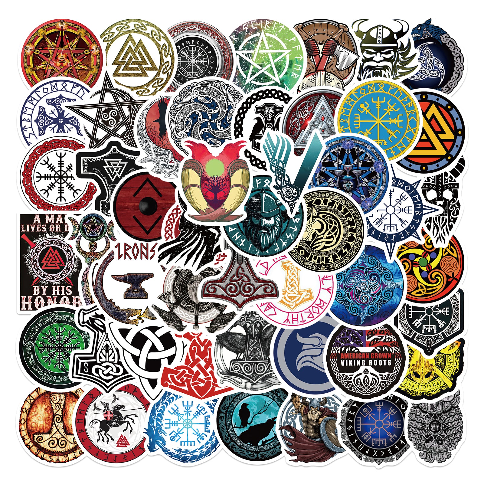 50pcs Viking Gear 1 Stickers AU Sticker World 50pcs-viking-gear-1-stickers-au-sticker-world