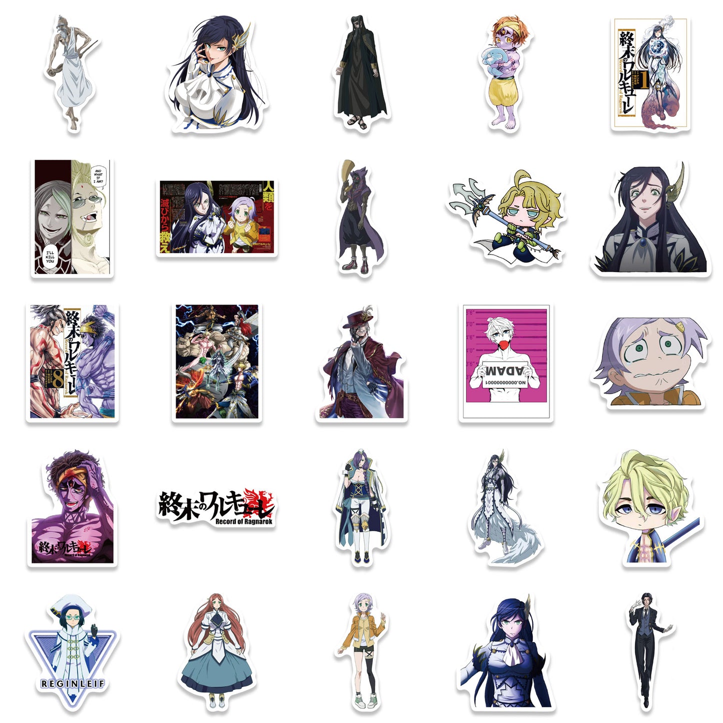 50pcs Record of Ragnarok Stickers