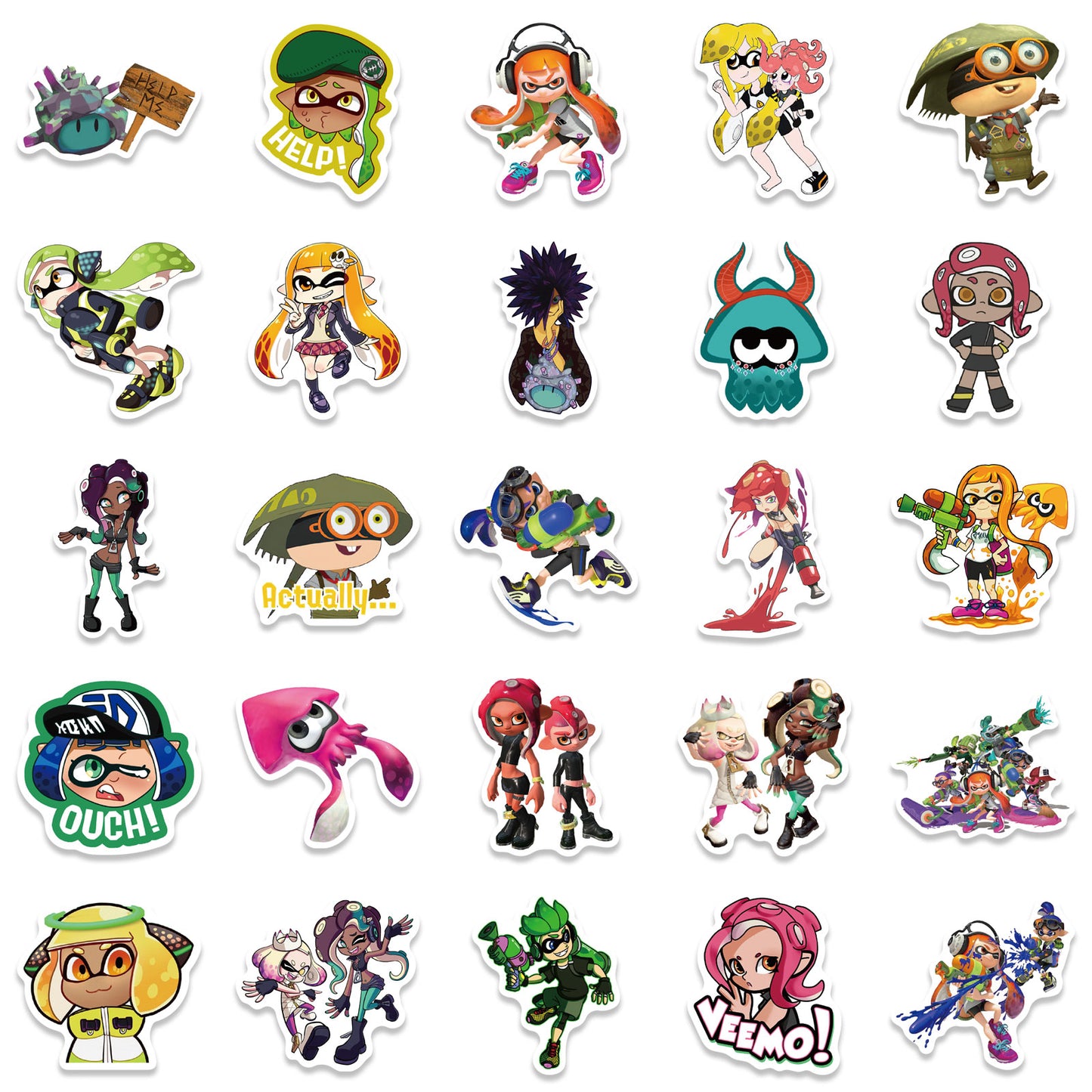 50pcs Splatoon Stickers