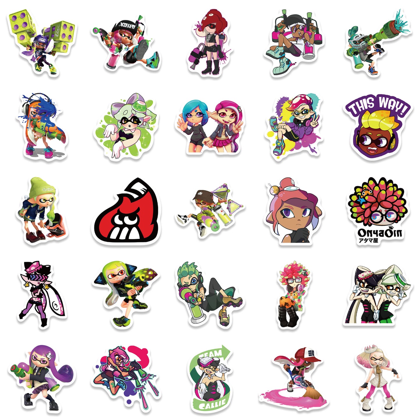 50pcs Splatoon Stickers