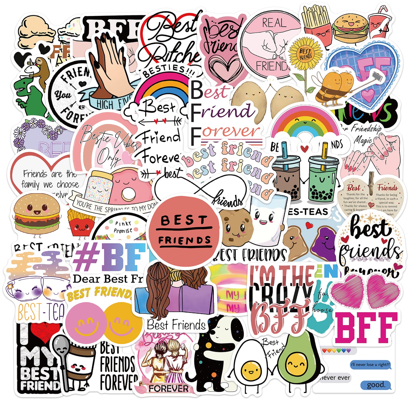 50pcs Friendship Stickers