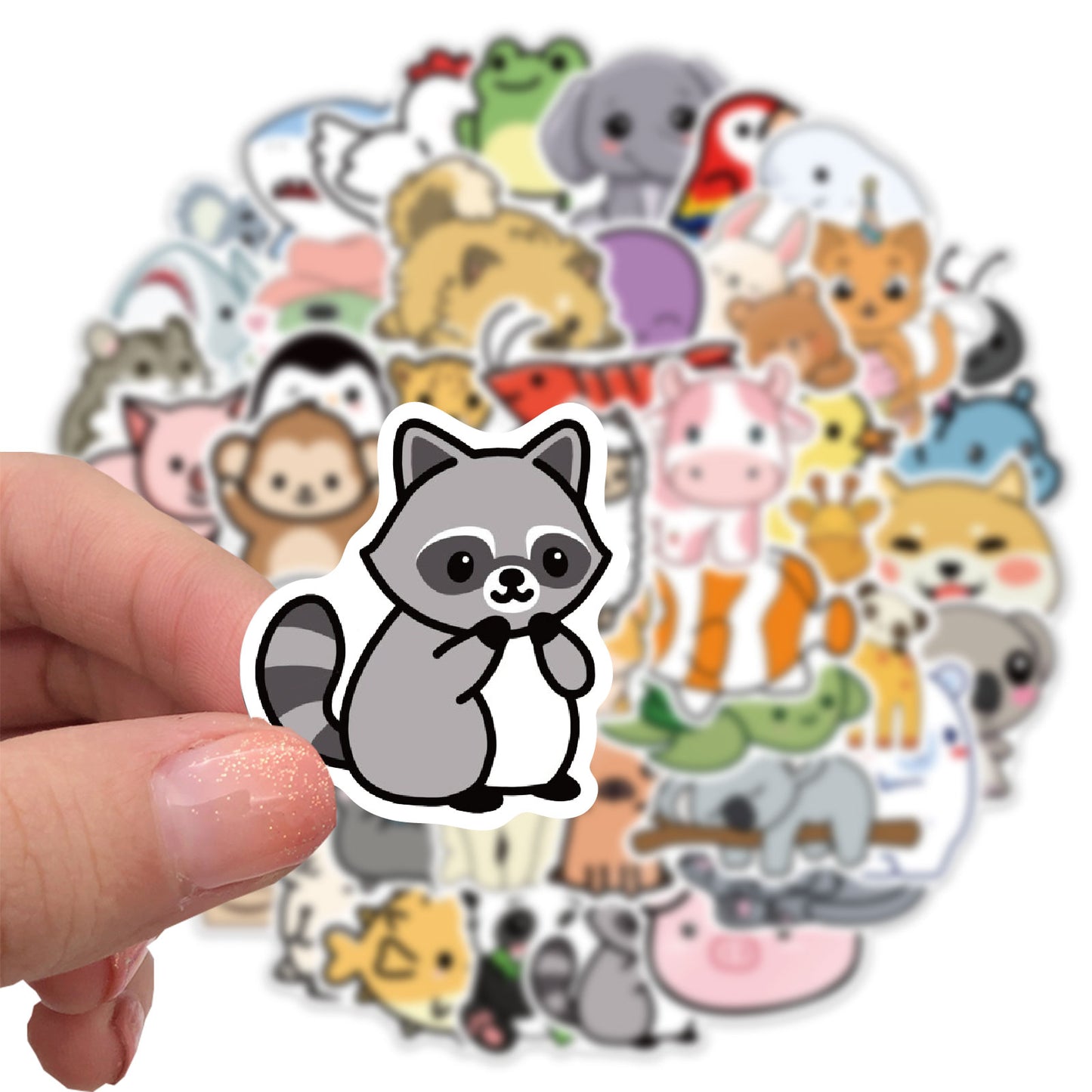 50pcs Catoon Animals 2 Stickers