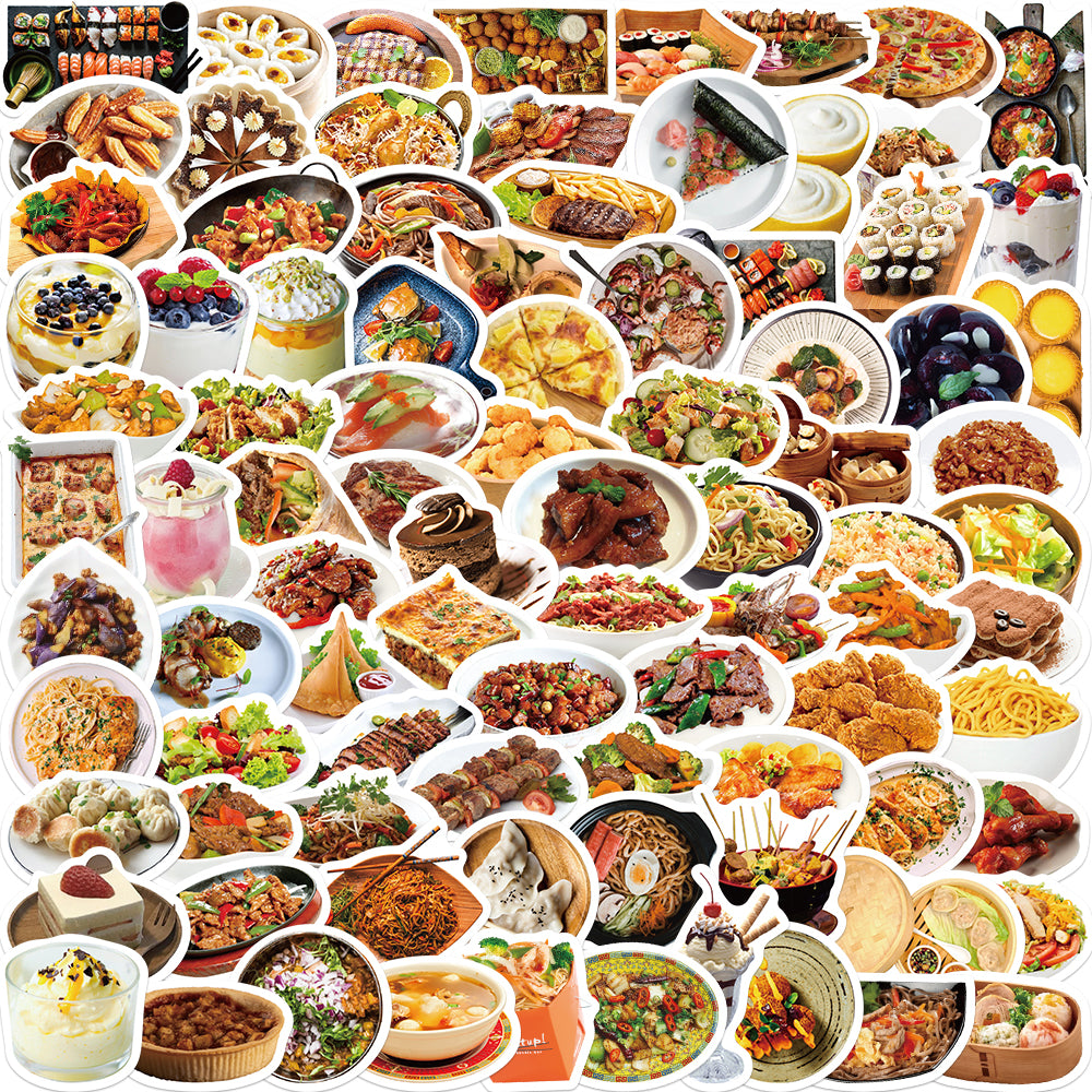 90pcs Food Collection 3 Stickers – AU Sticker World