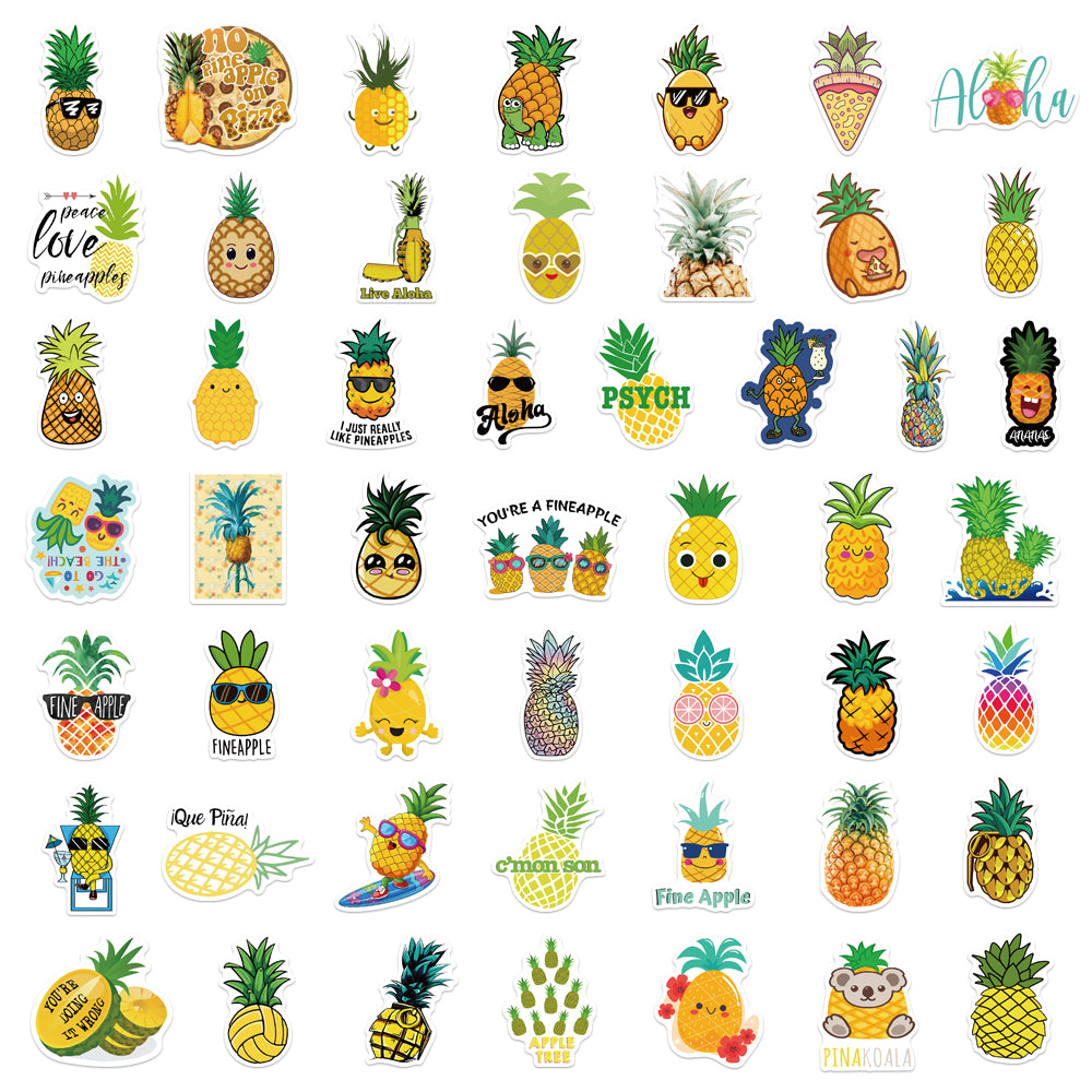 50pcs Pineapple 2 Stickers