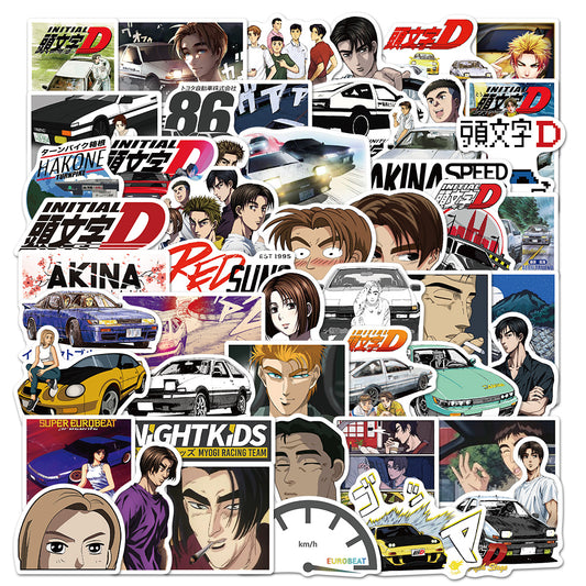 50pcs Initial D 1 Stickers